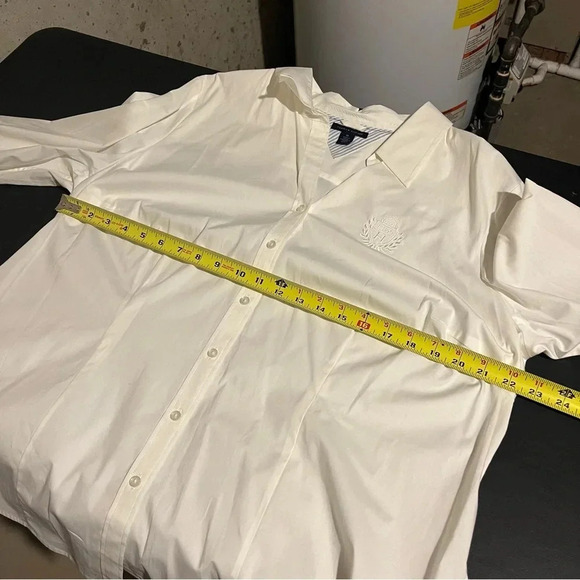 Tommy Hilfiger NWT Womens White 3/4 Sleeve Button-Down Top Shirt Plus Size 18 - Picture 10 of 11